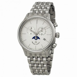 Maurice Lacroix Les Classiques Phase de Lune Silver Dial Chronograph Men's Watch LC1148-SS002-130