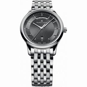 Maurice Lacroix Les Classiques Quartz Day Date Black Dial Stainless Steel Men's Quartz Watch LC1227-SS002-330