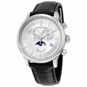 Maurice Lacroix Les Classiques Silver Dial Chronograph Men's Watch LC1148-SS001-131