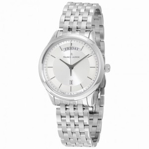 Maurice Lacroix Les Classiques Silver Dial Day/Date Stainless Steel Ladies Watch LC1227-SS002-131