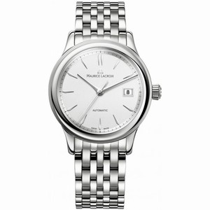 Maurice Lacroix Les Classiques Silver Dial Stainless Steel Unisex Watch LC6027-SS002-130