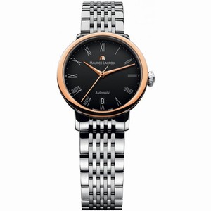 Maurice Lacroix Les Classiques Tradition Black Dial Automatic Ladies Stainless Steel Watch LC6063-PS102-310