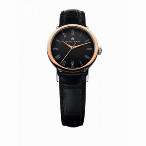 Maurice Lacroix Les Classiques Tradition Black Dial Black Crocodile Leather Ladies Automatic Watch LC6063-PS101-310