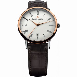 Maurice Lacroix Les Classiques Tradition Silver Dial Brown Leather Ladies Automatic Watch LC6067-PS101-110