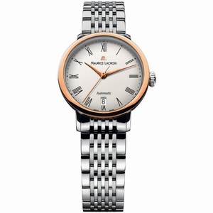 Maurice Lacroix Les Classiques Tradition Silver Dial Ladies Automatic Stainless Steel Watch LC6063-PS102-110