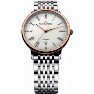 Maurice Lacroix Les Classiques Tradition Silver Dial Men's Stainless Steel Automatic Men's Watch LC6067-PS102-110