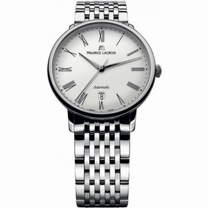 Maurice Lacroix Les Classiques Tradition White Dial Automatic Men's Stainless Steel Watch LC6067-SS002-110
