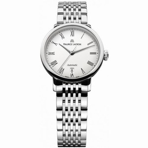 Maurice Lacroix Les Classiques Tradition White Dial Ladies Automatic Stainless Steel Watch LC6063-SS002-110