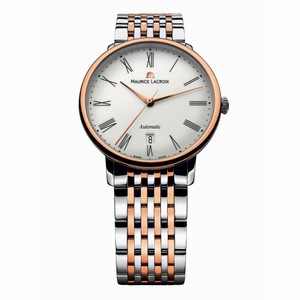 Maurice Lacroix Les Classiques Tradition White Dial Men's Automatic Stainless Steel Watch LC6067-PS103-110