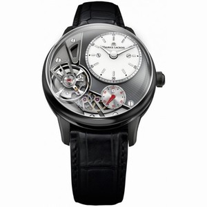 Maurice Lacroix Masterpiece Gravity Black Leather Men's Watch MP6118-PVB01-130