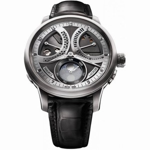 Maurice Lacroix Masterpiece Lune Retrograde Grey Dial Men's Watch ML-MP7278-SS001-320
