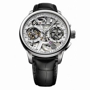 Maurice Lacroix Masterpiece Squelette Black Leather Men's Watch MP7128-SS001-100