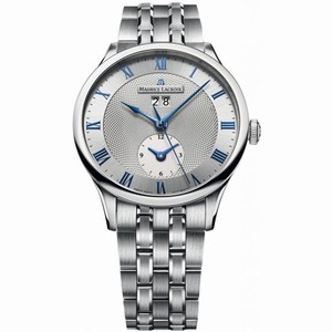 Maurice Lacroix Masterpiece Tradition Date GMT Silver Dial Men's Watch MP6707-SS002-110