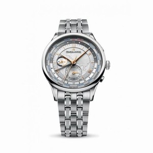 Maurice Lacroix Masterpiece Worldtimer Silver Dial Men's Autiomatic Stainless Steel Watch MP6008-SS002-110