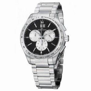 Maurice Lacroix Miros Silver and Black Dial Men's Watch MI1028-SS002-332