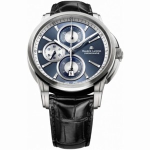 Maurice Lacroix Pontos Automatic Chronograph Blue Dial Men's Watch PT6188-SS001-430