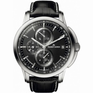 Maurice Lacroix Pontos Chrono Valgranges Black Dial Men's Watch PT6128-SS001-330