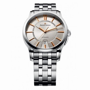 Maurice Lacroix  Pontos Date Silver Dial Automatic Men's Stainless Steel Watch PT6148-SS002-131