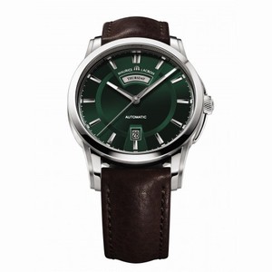 Maurice Lacroix Pontos Day & Date Green Dial Automatic Men's Watch PT6158-SS001-63E