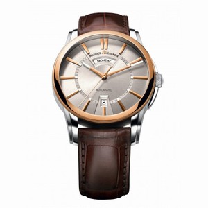 Maurice Lacroix Pontos Day & Date Silver Dial Automatic Men's Watch PT6158-PS101-13E