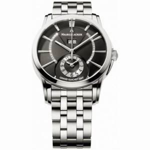 Maurice Lacroix Pontos Grand Guichet GMT Black Dial Men's Watch PT6208-SS002-330
