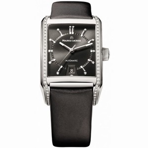 Maurice Lacroix Pontos Rectangulaire Black Dial Men's Watch PT6247-SD501-350