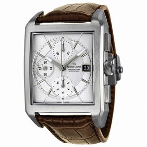 Maurice Lacroix Pontos Rectangulaire Silver Dial Chronograph Men's Watch PT6197-SS001-130
