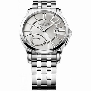 Maurice Lacroix Pontos Reserve De Marche Silver Dial Automatic Men's Stainless Steel Watch PT6168-SS002-131