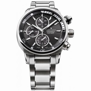 Maurice Lacroix Pontos S Black Dial Stainless Steel Men's Watch PT6008-SS002-330