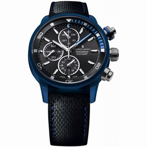 Maurice Lacroix Pontos S Extreme Black Dial Leather Men's Watch PT6028-ALB11-331