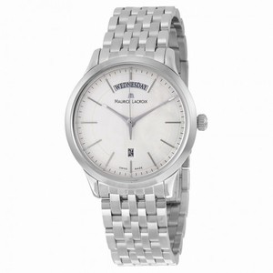 Maurice Lacroix Silver Dial Stainless Steel Men's Watch LC1007-SS002-130