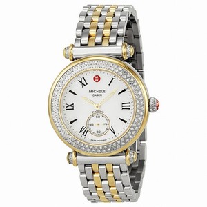 Michele Caber Diamond Mother of Pearl Dial Two-Tone Ladies Watch MWW16A000066