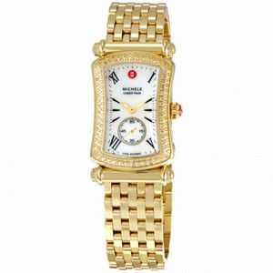 Michele Caber Park Diamond Gold Ladies Watch MWW16B000031