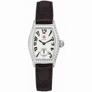 Michele Coquette Petite Pave Espresso Alligator Ladies Watch MWW08A000030
