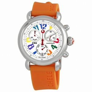 Michele CSX 36 Carousel Orange Silicon Ladies Watch MWW03M000087