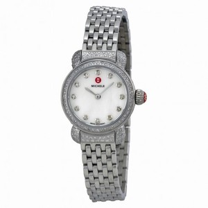 Michele CSX Diamond Mother of Pearl Dial Stainless Steel Ladies Watch MWW03A000235