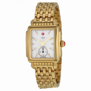 Michele Deco 16 Ladies Mother of Pearl Dial with Diamond Watch MWW06V000004