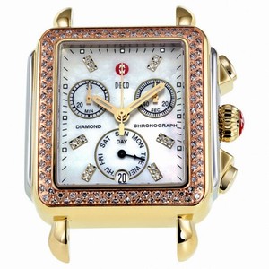 Michele Deco Chronograph Tri-Tone Ladies Watch MW06P01G8046