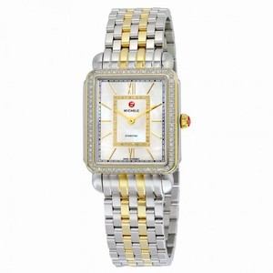 Michele Deco II Mother of Pearl Dial Two-tone Stainless Steel Quartz Ladies Watch MWW06X000006