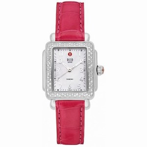 Michele Deco Mini Pink Alligator Watch MWW06D000007