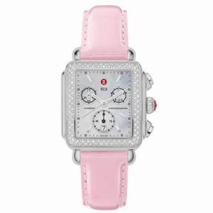 Michele Deco Diamond Sweetheart Leather Ladies Watch MWW06A000522