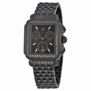 Michele Deco Noir Diamond Black IP Ladies Watch MWW06A000679
