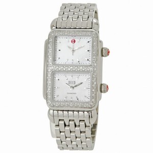 Michele Deco Park Dual Time Diamond Ladies Watch MWW06S000001