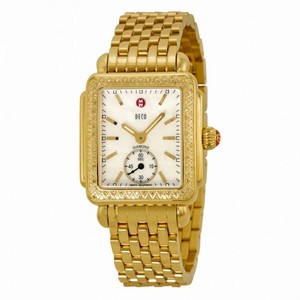 Michele Deco-16 Mother of Pearl Dial Diamond Bezel Ladies Watch MWW06V000003