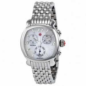 Michele Lilou Chronograph Mother of Pearl Dial Stainless Steel Ladies Watch MWW22A000006