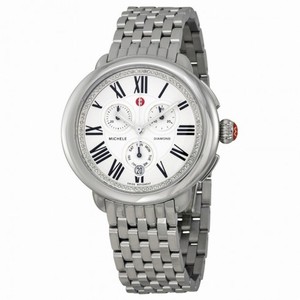 Michele Serein Chronograph Diamond Stainless Steel Ladies Watch MWW21A000019