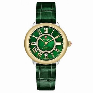 Michele Serein Green Mother of Pearl Dial Ladies Watch MWW21B000074