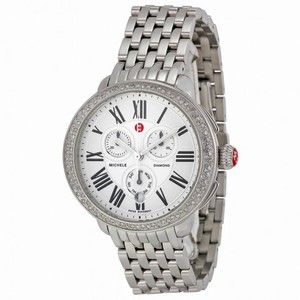 Michele Serein Silver Dial Chronograph Stainless Steel Ladies Watch MWW21A000001