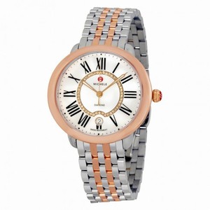 Michele Serein White Mother Of Pearl Dial Two-tone Ladies Watch MWW21B000048