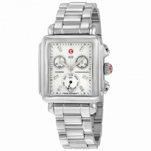 Michele Signature Deco Non-Diamond Diamond Chronograph Dial Ladies Watch MWW06P000101